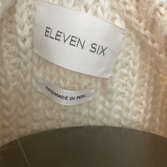 Eleven Six Marlowe Ivory Sweater Small - Picture 7 of 9